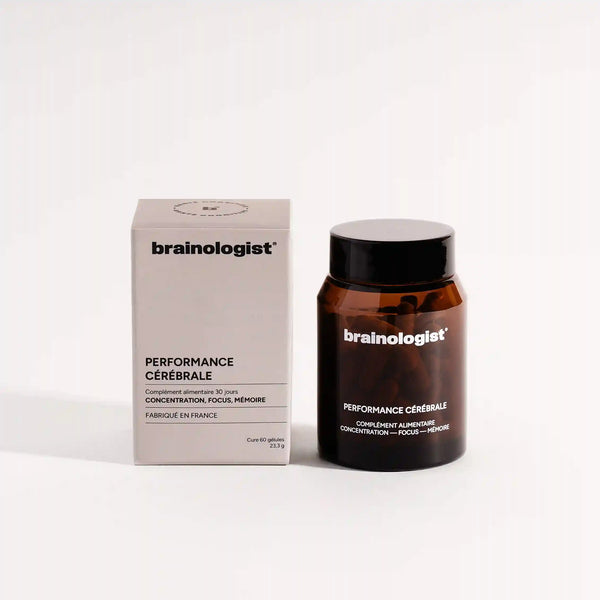 Performance Cérébrale Brainologist – Complément concentration et mémoire – Flacon 60 gélules