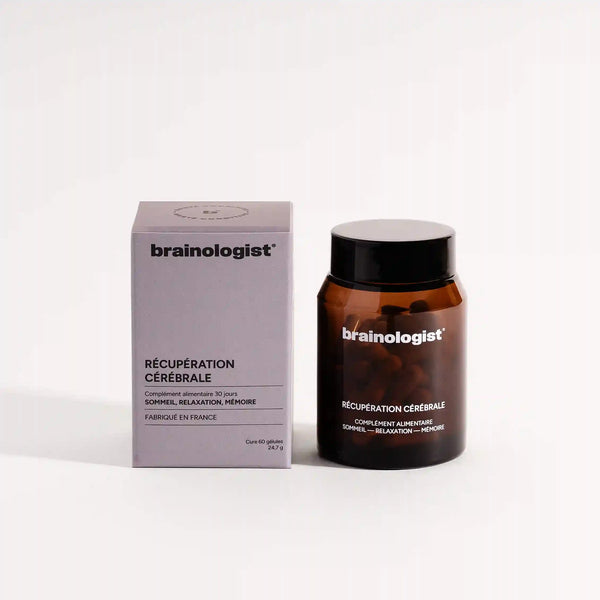 Récupération Cérébrale Brainologist – Complément sommeil et récupération nocturne – Flacon 60 gélules